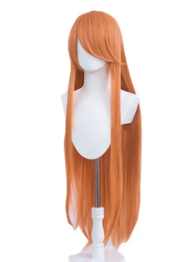 100 cm long standard standart no fringe bangs forehead wig 100 см изкуствена коса перука косплей cosplay стандартна без бретон различни цветове бяла черна руса светло тъмно розова кафява червена лилава синя бяла сива