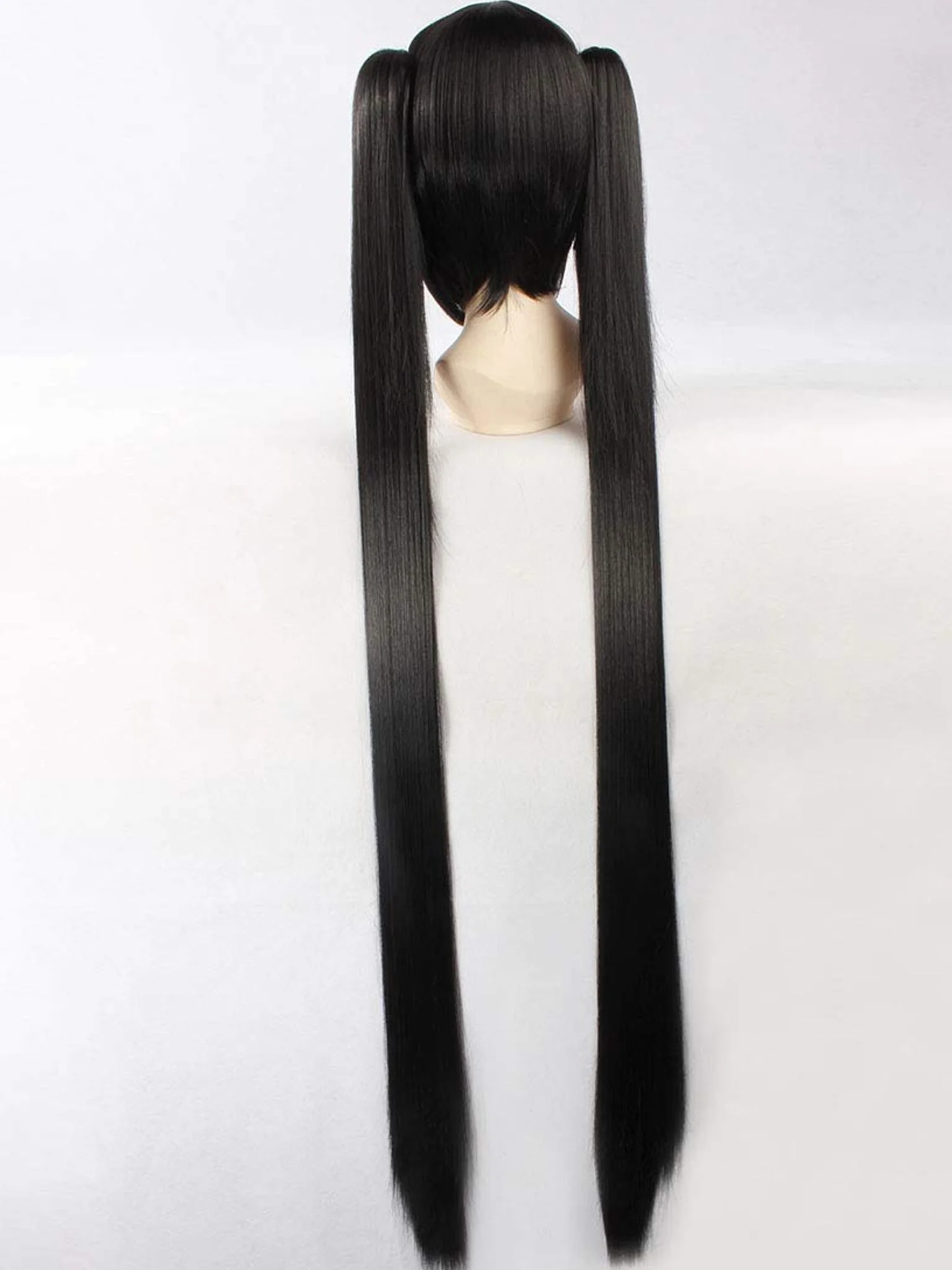 hatsune miku vocaloid twin tail pony singer idol pop star хатсуне мику дълга синя перука на опашки клипси вокалоид косплей изкуствена коса черна