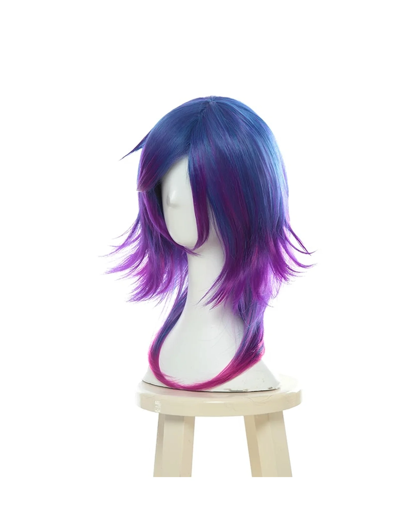 league of legends ezreal lol game cosplay wig short hair neeko chameleon ombre colorful ниико неко хамелеон многоцветна нийко косплей перука изкуствена коса