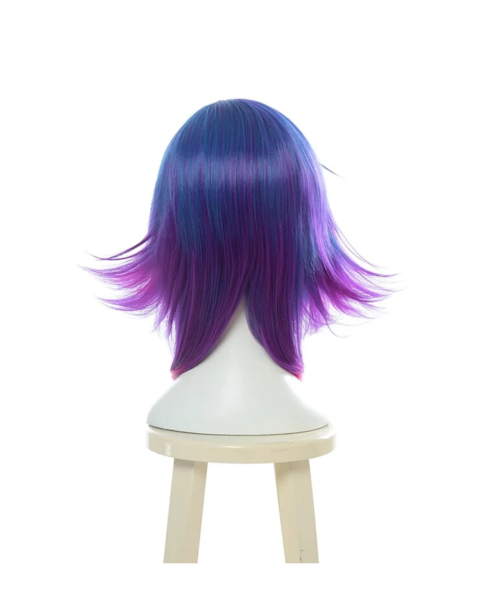 league of legends ezreal lol game cosplay wig short hair neeko chameleon ombre colorful ниико неко хамелеон многоцветна нийко косплей перука изкуствена коса