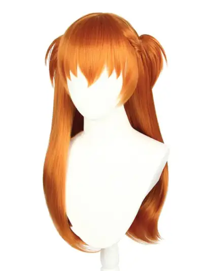 neon genesis evangelion nge asuka langley soryu long cosplay wig orange неон генезис евангелион асука аска ланглей сорю косплей перука дълга коса оранжева