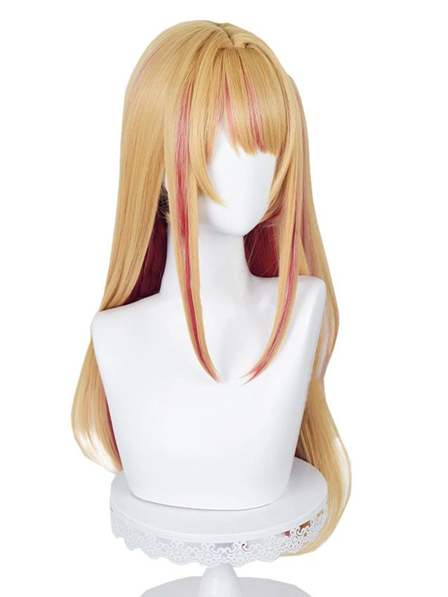 oshi no ko ruby idol pop star cosplay wig ombre blonde оши но ко руби идол поп стар звезда главен герой руса дълга на опашка косплей перука