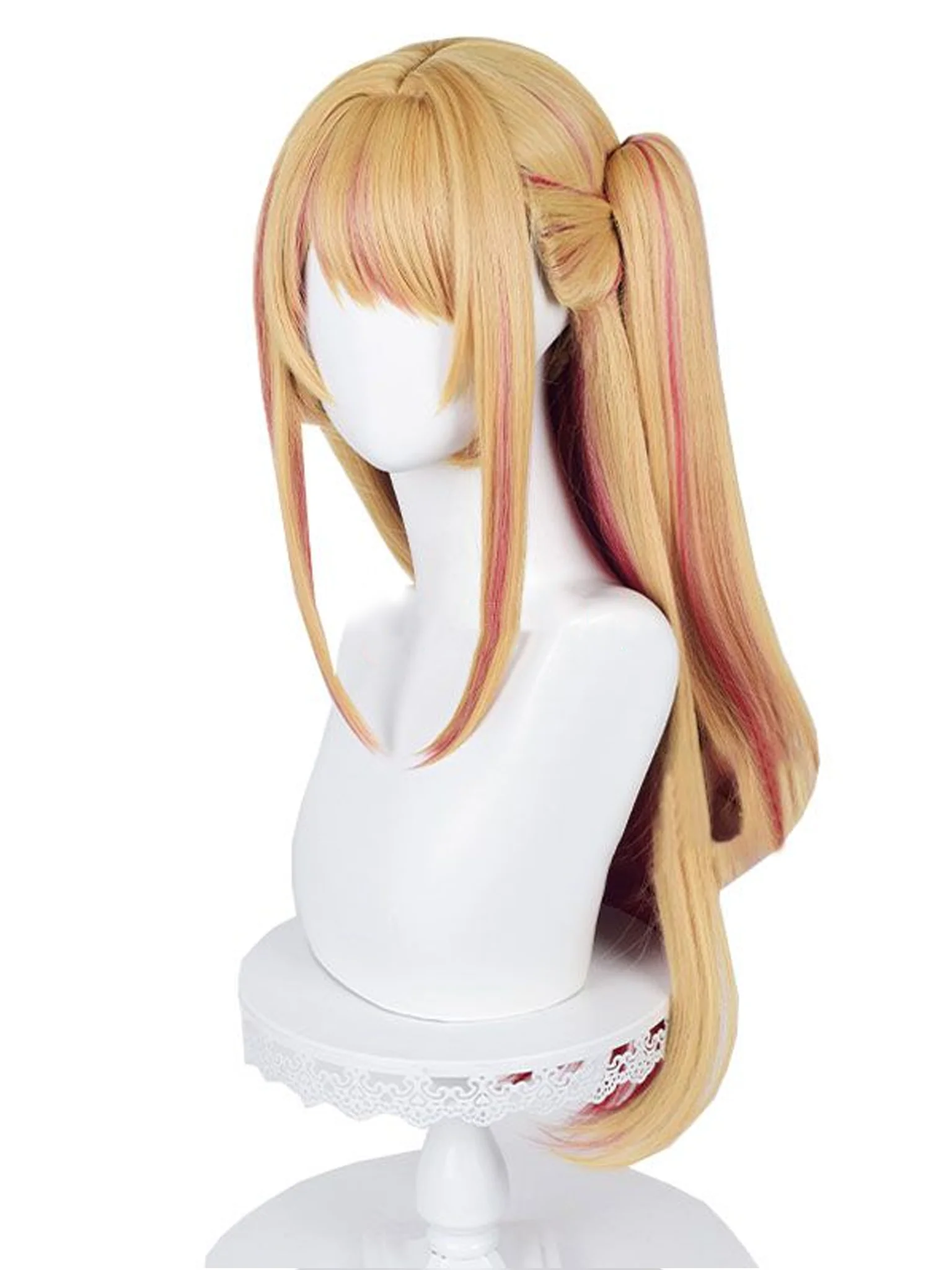 oshi no ko ruby idol pop star cosplay wig ombre blonde оши но ко руби идол поп стар звезда главен герой руса дълга на опашка косплей перука