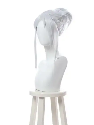 valorant game cosplay wig riot jett ninja валорант косплей перука джет игра бяла изксутвена коса къса