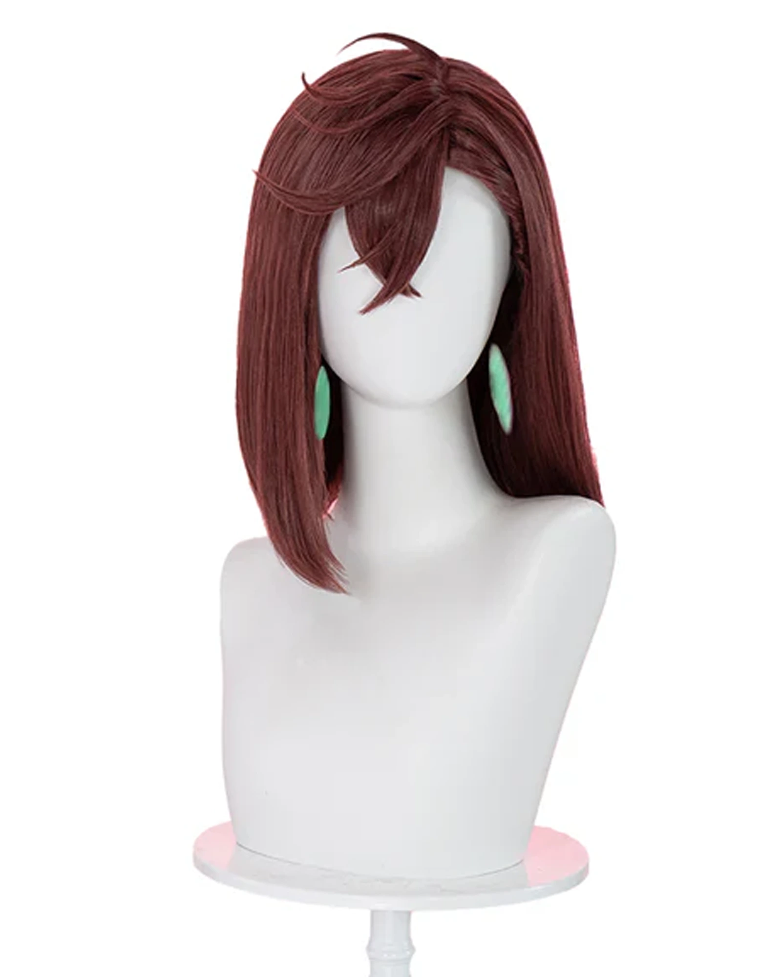 Dandadan - Momo Ayase перука Косплей перука по модела на Momo от Dandadan – синтетична, гъста, термоустойчива, без включени аксесоари перука Momo Dandadan косплей перука Momo Ayase перука за аниме косплей Dandadan cosplay wig термоустойчива синтетична перука перука с висока гъстота косплей аксесоари аниме перука за косплей момичета синтетична перука за оформяне cosplay wig Momo no earrings
