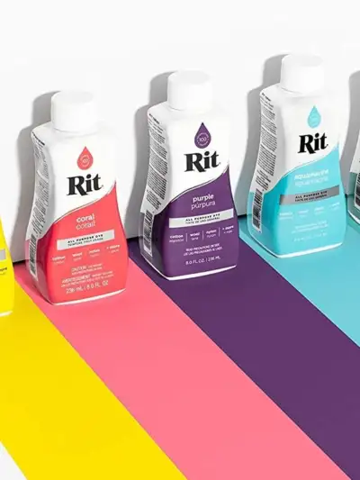 RIT All-purpose течна текстилна боя ,течна боя RIT all-purpose, подходяща за всички видове материи, рит, многофункциоцнална, тие дъе, tie dye, shibori, пибори,