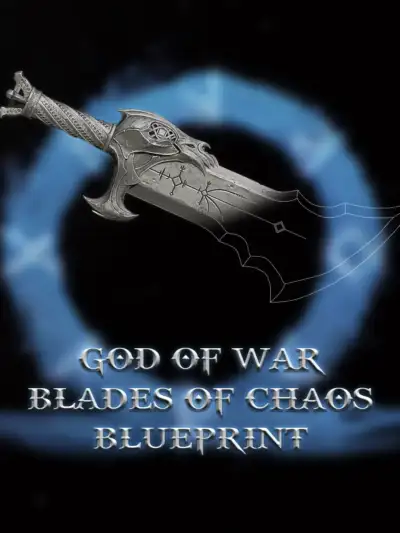 GoW Blades of Chaos - чертеж