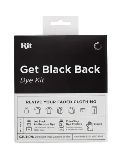 Rit Get Black Back Dye Kit комплект за боядисване и възстановяване на черен цвят