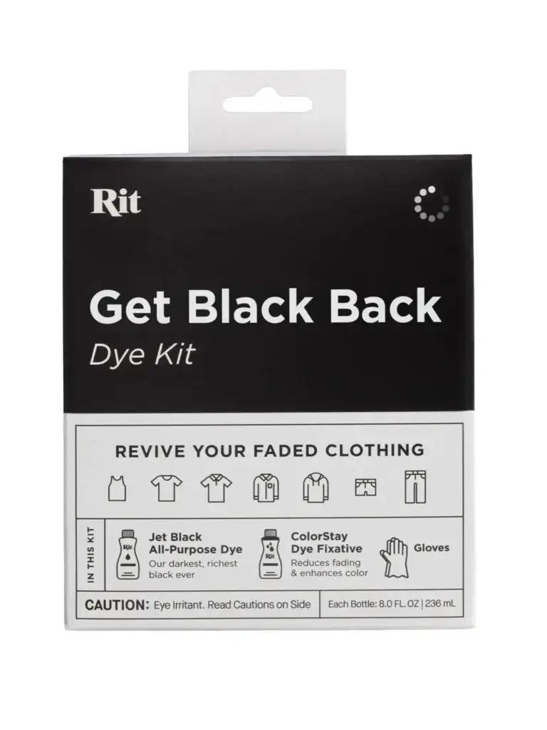 Rit Get Black Back Dye Kit  комплект за боядисване и възстановяване на черен цвят